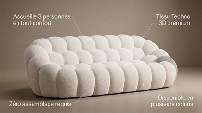Astra 3D Bubble Sofa 3 Places